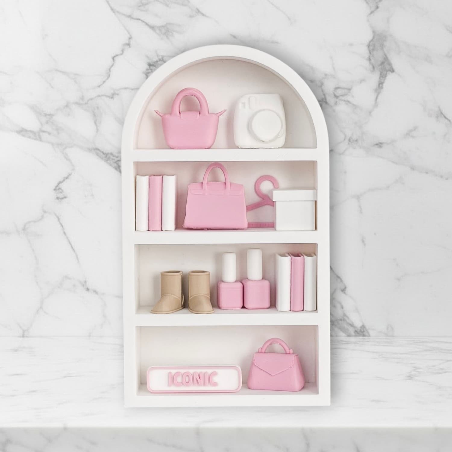 style icon on marble