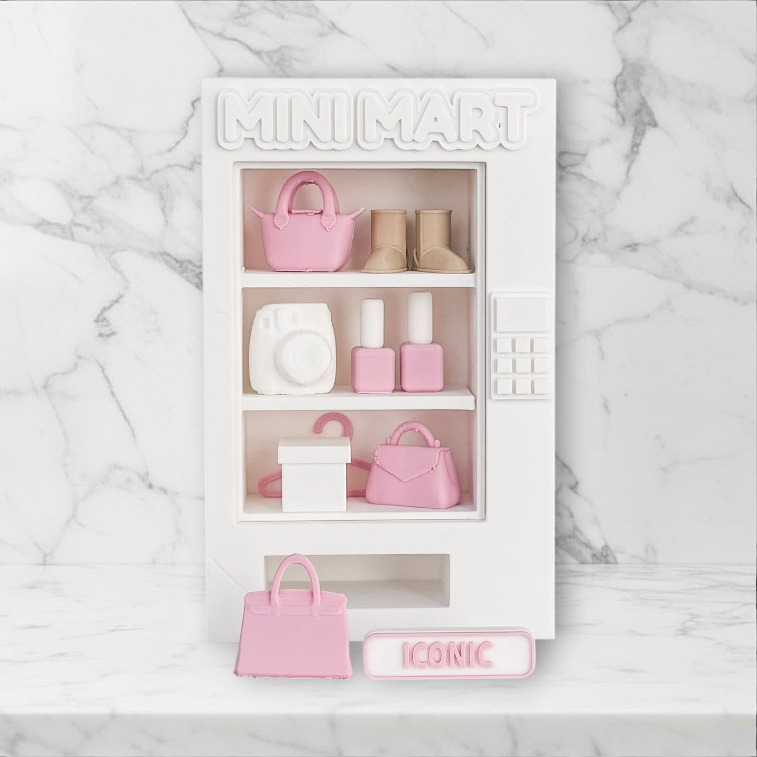 style icon mini mart on marble