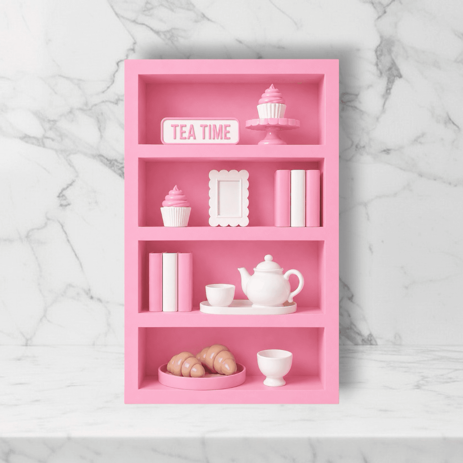tea time rectangle · pink